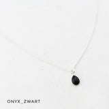 Ketting druppel edelsteen