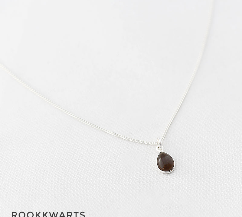 Ketting druppel edelsteen