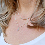 Ketting druppel edelsteen