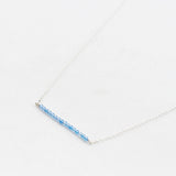 Ketting edelsteen bar 2 mm