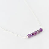 Ketting edelsteen bar 6 mm