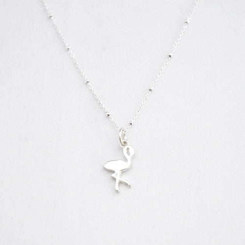 Ketting flamingo - ketting - Zilver & Zoet