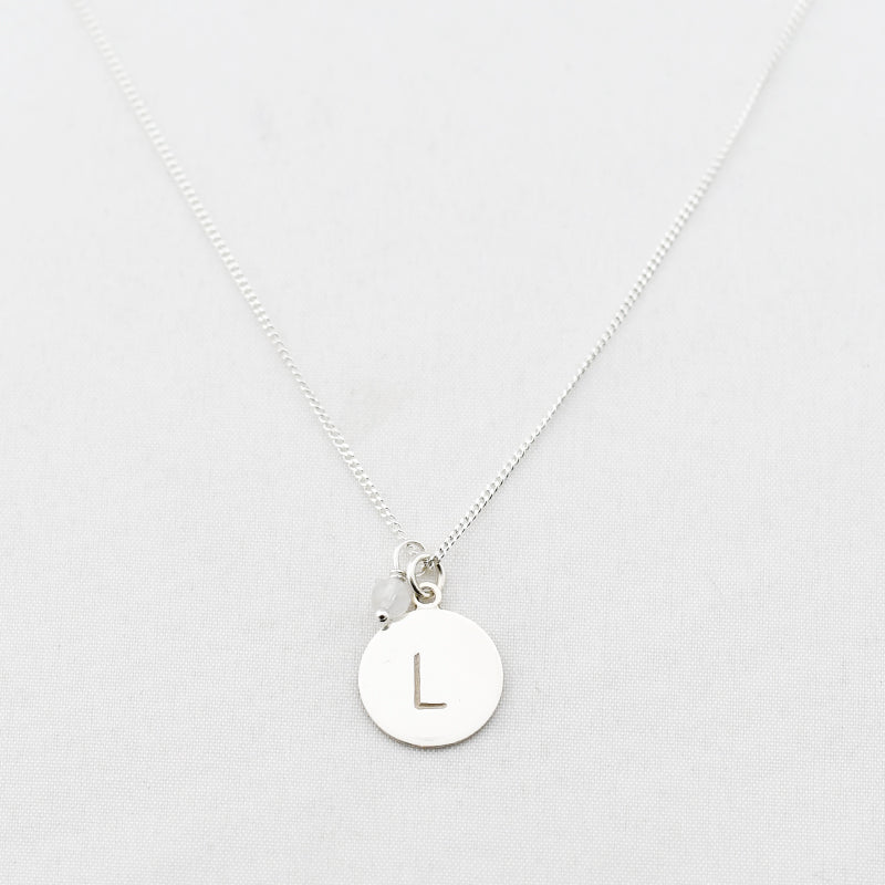 maansteen + letter bedel XL