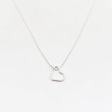 Ketting open hart bedel