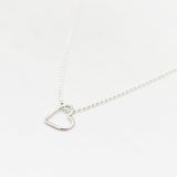 Ketting open hart bedel