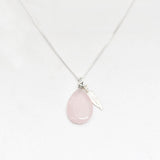 Ketting Rozenkwarts druppel