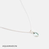 Ketting druppel edelsteen