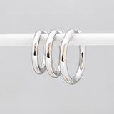 Oorbellen klap creolen rond