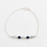 Armband edelsteen 4 x 4 mm