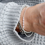 Armband edelsteen 4 x 4 mm