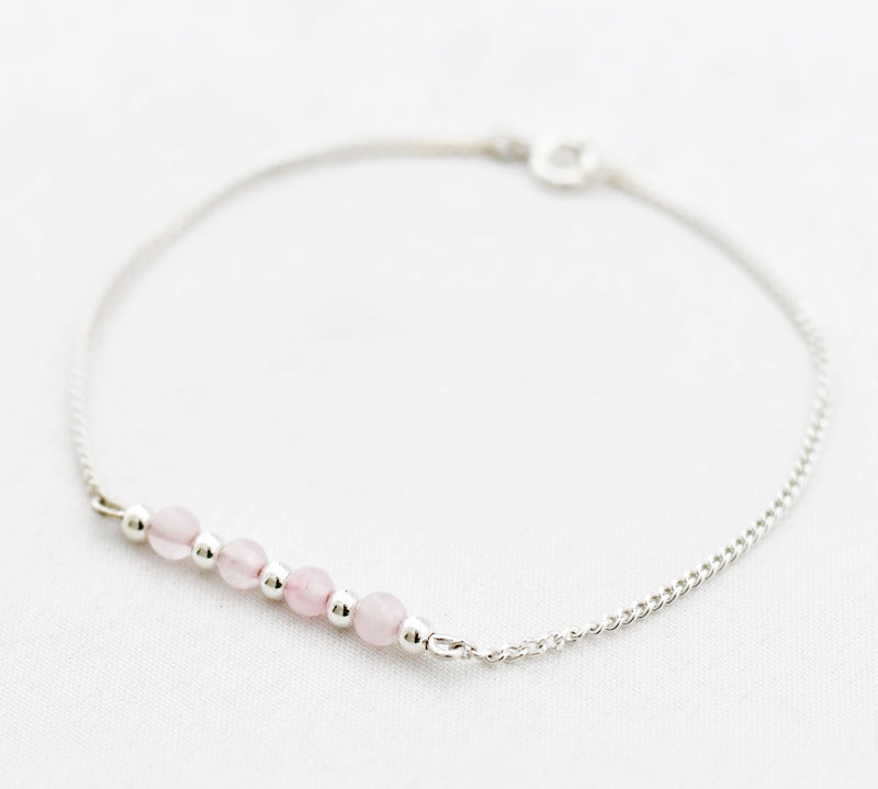 Armband edelsteen 4 x 4 mm