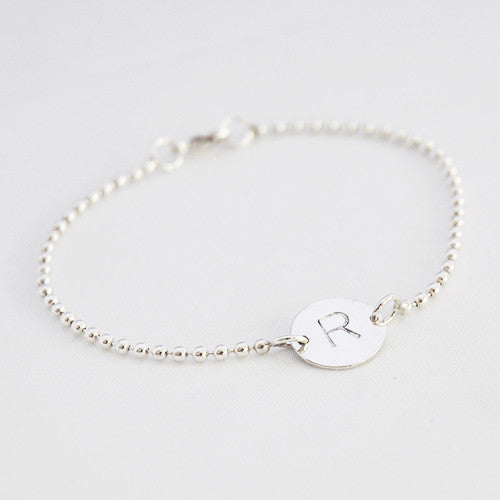 Armband Letter Rondje - Armbanden - Zilver & Zoet