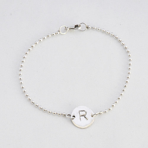 Armband Letter Rondje - Armbanden - Zilver & Zoet