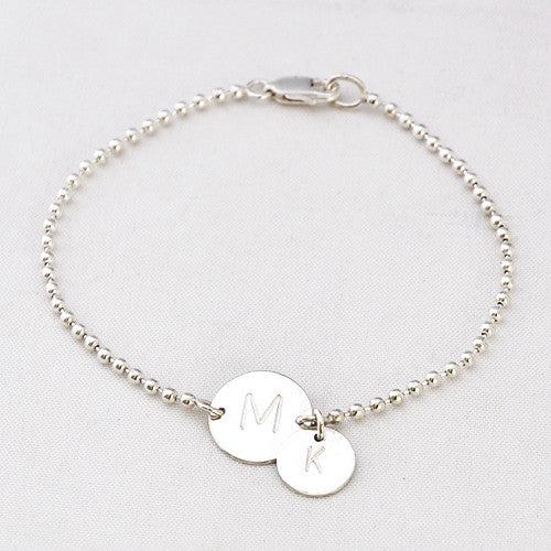 Armband Letter Rondje - Armbanden - Zilver & Zoet