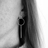 Oorbellen cirkel staafje