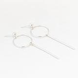 Oorbellen cirkel staafje