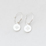 Oorbellen creolen bedel rond noorderster