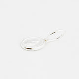 Oorbellen creolen bedel bliksem/ veer/ munt ovaal