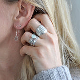 Oorbellen druppel edelsteen