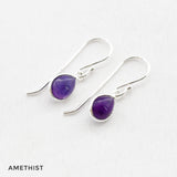 Oorbellen druppel edelsteen