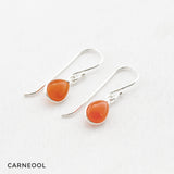 Oorbellen druppel edelsteen