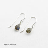 Oorbellen druppel edelsteen