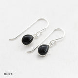 Oorbellen druppel edelsteen