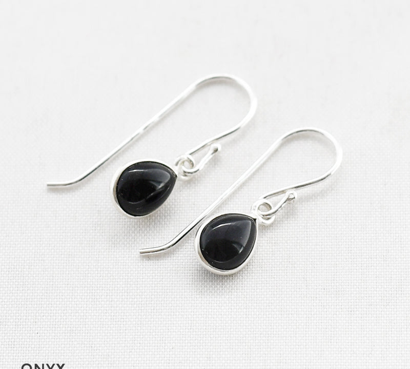 Oorbellen druppel edelsteen