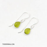 Oorbellen druppel edelsteen