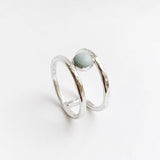 Ring edelsteen dubbel