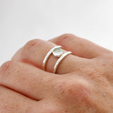 Ring edelsteen dubbel