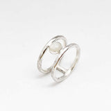 Ring edelsteen dubbel