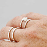 Ring edelsteen dubbel