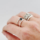 Ring edelsteen dubbel