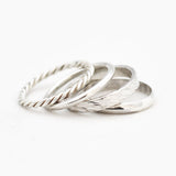 Ring gehamerd strepen