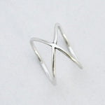 Ring gekruist - Ringen - Zilver & Zoet