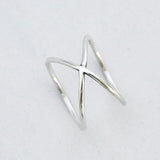 Ring gekruist - Ringen - Zilver & Zoet