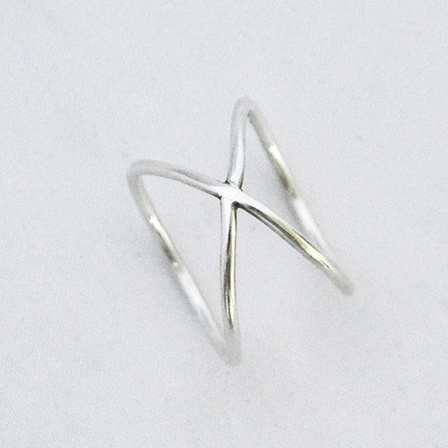 Ring gekruist - Ringen - Zilver & Zoet