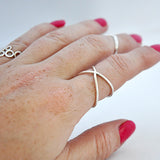 Ring gekruist - Ringen - Zilver & Zoet
