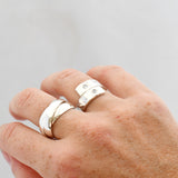 Ring overslag gehamerd