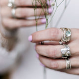 Ring overslag gehamerd