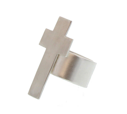 Ring kruis groot - Ringen - Zilver & Zoet