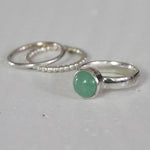 Ring Aventurijn Basic - Ringen - Zilver & Zoet