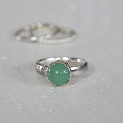 Ring Aventurijn Basic - Ringen - Zilver & Zoet