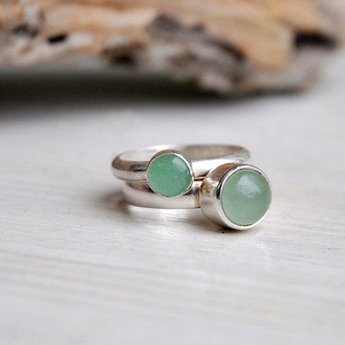 Ring Aventurijn Basic - Ringen - Zilver & Zoet