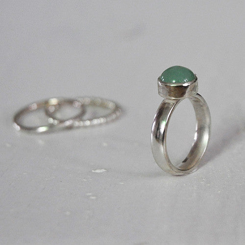 Ring Aventurijn Basic - Ringen - Zilver & Zoet