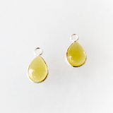 Oorbellen druppel edelsteen lang