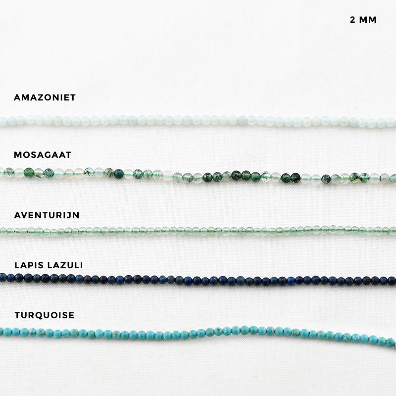 edelsteen kralen opties 2 mm