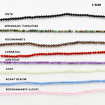 edelsteen kralen opties 2 mm