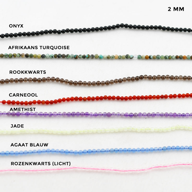 edelsteen kralen opties 2 mm